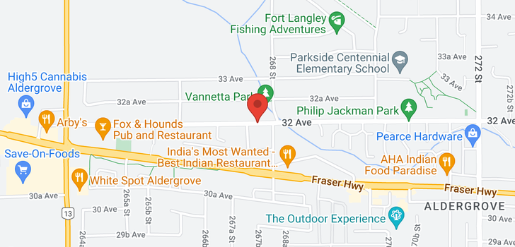 map of 26773 32 AVENUE